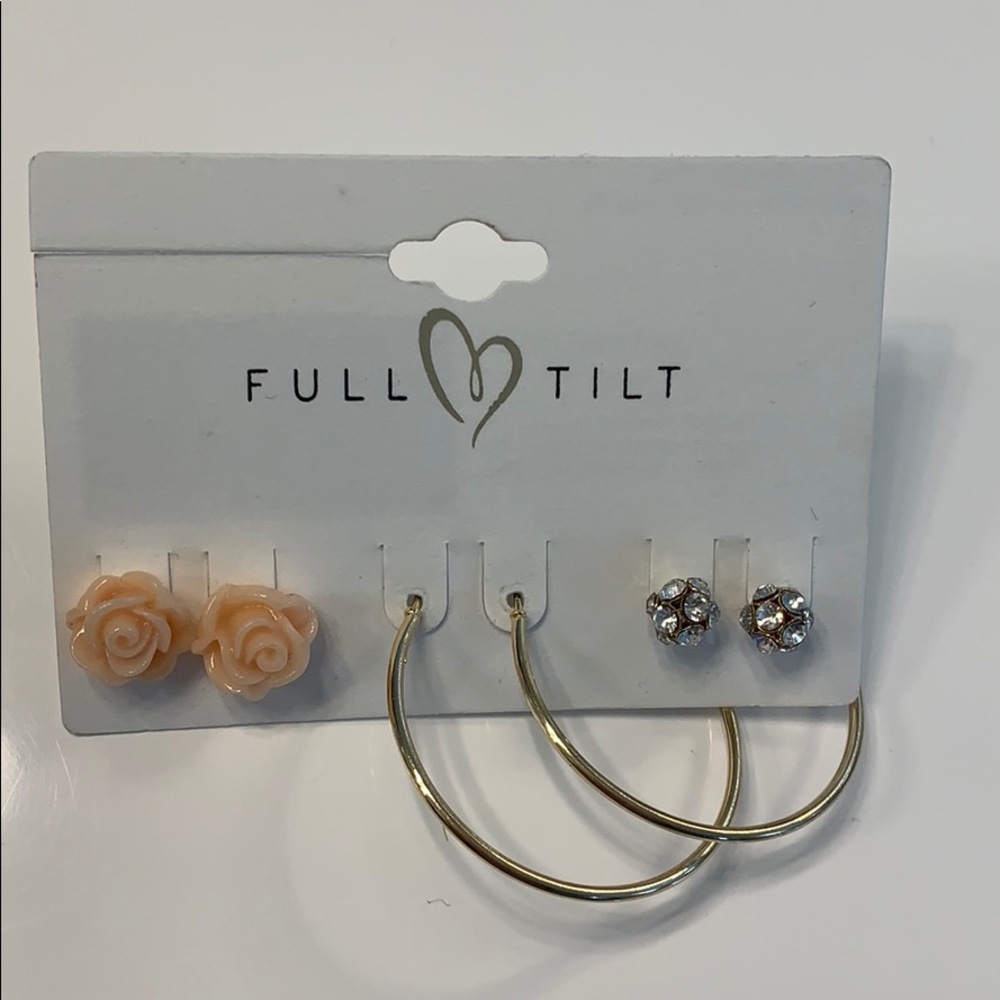 Full Tilt trio earring set